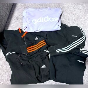 5 adidas hoodies (entire lot)